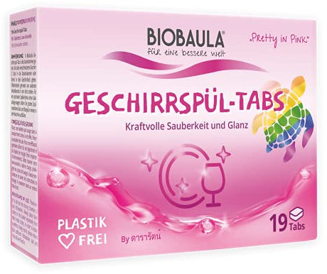 Biobaula GeschirrspültabsPretty in Pink 19 Tabs