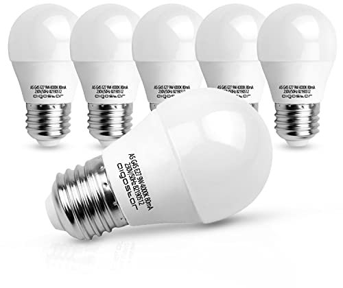 Aigostar LED Lampe E27 9W Glühbirne Ersetzt 62W Glühlampen, Natürliches Weiß 4000K Leuchtmittel, LED Birne 840 Lumen, CRI>80, Nicht Dimmbar Energiesparlampe, 5 Stück