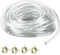 KINGOZOYI 5M Tube Pvc Silicone, Tuyau Transparent de Pression 8mm ID x 11mm OD Tuyau D'Oxygène D'Aquarium Tuyau de Carburant, Tuyau D'Huile, avec 4 Colliers de Serrage