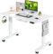MAIDeSITe Height Adjustable Standing Desk Electric Standing Desk Sit Stand Desk Stand Up Desk with Cable Tray 120 * 60cm Desktop for Home Office