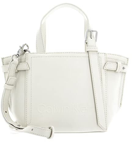 Calvin Klein Minimal Hardware Mini Tote Ecru