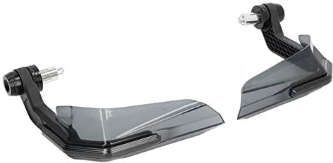 1 Paar 22mm Motorrad Handschutz Aluminiumlegierung und ABS Handschutz Universal für die Meisten Motorräder Chopper Scooter(Schwarz)