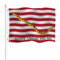 Yekiua 1St Navy Jack Flagge, 7,6 x 12,7 cm, UV-beständig, lebendige Farben, Segeltuchkopf, doppelt genähte Flagge mit Messingösen, Rot / Weiß