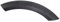 Mulcort 1 Stück Trim Kotflügel vorne rechts oben 51131505866 für BMW MINI COOPER 2002-2008, Schwarz, Kunststoff