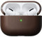 NOMAD Modern Leather Case für Airpods Pro | Robuste Schutzhülle aus Polycarbonat und Echtleder | Gummierte TPE-Bumper | Airpods Pro 2 | Brown