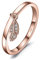 JewelryPalace Verlobungsring Eheringe Ring Silber 925 Damen, Zirkonia Silberringe Trauringe Damenring Vorsteckring Hochzeitsringe Memoirering Ewigkeitsring Band Ringe Set, Damen Schmuck Rosegold 51