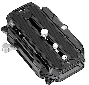FALCAM F50 Long Quick Release Kit for Big Cinema Camera, Camera Mounting Adapter QR System, 50mm Aluminum Camera Accessory for Filmmaker