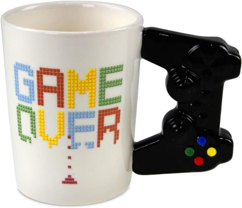 Taza Regalo Niño Mando Videojuego Game Over ideal para Regalar Cumpleaños Navidad Niños Cerámica