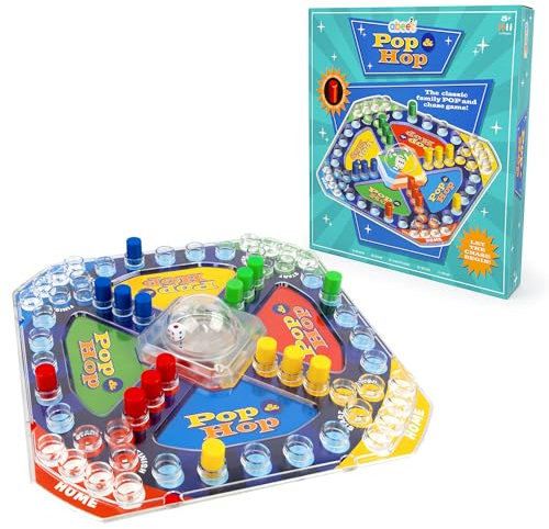 abeec Pop And Hop Board Game - Classic Board Games - Dice Games For Kids - Fun Board Games For Families - Games For 2 To 4 Players - Family Activities - Birthday Gift For Kids