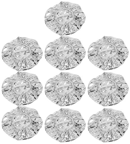 Aluminium Folie Haar Wärmekappe für Deep Conditioning, 10 Stück Haarstyling Dampfhaube Wiederverwendbare verdickte Deep Conditioning Hitzekappe, Verarbeitung Cap für Haar