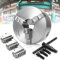 K11-100 Lathe Chuck, 4 Inch 3-Jaw Wood Lathe Chuck, Self-Centering Wood Turning Chuck, Quality Cast Iron Material, Woodturning Chuck Jaws for CNC Drilling Milling Grinding Machine