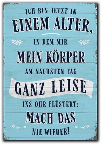 LANOLU Kühlschrankmagnete lustig- Bin in einem Alter - lustige Magnete mit Sprüchen und witzigen Motiven 8x5,5cm