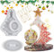 Gfamous Weihnachtsbaum Fotorahmen Silikonform,Silikonform Bilderrahmen Weihnachtsbaum,3D Weihnachtsbaum Harz Formen, mit Sockel,für DIY Weihnachten Geburtstagsgeschenk Haus Dekoration