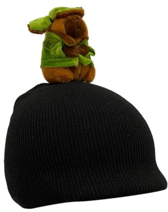 Oshhni Capybara Skihelm-Überzug, Snowboard-Helm-Überzug, lustige tragbare Skihelm-Dekoration, Winter-Kopfbedeckung für Outdoor-Radfahren