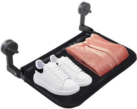 ZLLkeji Wäscheständer Ausziehbarer Wandtrockner Platzsparender Wandmontierter Kleiderständer mit Saugnapf Für Kleidung, Handtücher, Wäsche, Schuhe,Puppen