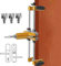 Lock Mortiser Door Opener Kit with 3-Tungsten Steel Cutters - Mortising Jig Tool for Wooden Doors - Hole Saw Fitting Lock Opener