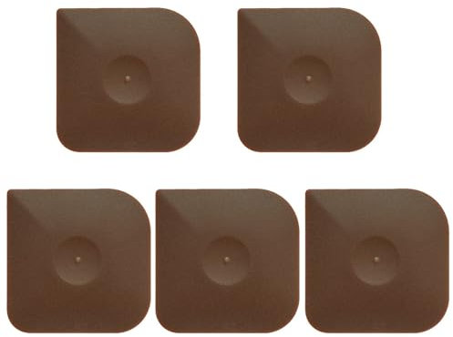 Grattoir multifonction pour PC - Grattoir à beurre - Grattoir carré - Outil de cuisine avec poignée confortable - Ustensiles de cuisson en céramique avec couvercles pour four (marron, taille unique)