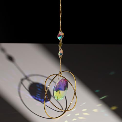 AWARDSEN Sonnenfänger Kristall Garten Dekoration, Suncatcher Regenbogen Sonnenfänger Fenster Hängend Dekoration