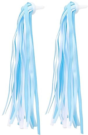 Gatuida Junge Mädchen Fahrrad Lenker Bänder Quasten Blau Fahrrad Streamer Dekoration Für Jungen Und Mädchen Kinderfahrrad Zubehör Vielseitig Einsetzbar Ansprechendes Design