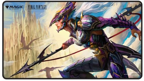 Ultra Pro - Magic: The Gathering - Universes Beyond: Final Fantasy - Kain, Traitorous Dragoon Black Stitched Playmat Premium - UK