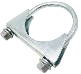 1 PCS Exhaust Pipe U Bolt Clamp, Exhaust Pipe Clamp for Hose Tube Connections, 58mm Inner Dia