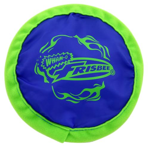 BLUECHOLON Mini-Frisbee aus weichem Stoff, 15,4 cm, gelb, blau und rot, gepolsterte Kanten, 45 g, für drinnen und draußen.