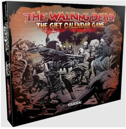mantic | The Walking Dead: Adventskalender | 24-tägiges Build-to-Play Survival Game | Enthält Survivor & Walker Miniaturen, Gelände, Würfel & Spielsteine | Strategiespiel für 1-4 Spieler