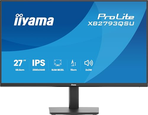 iiyama XB2793QSU-B1-27 IPS,2560x1440/75Hz,1H1DP,USB Hub, Has