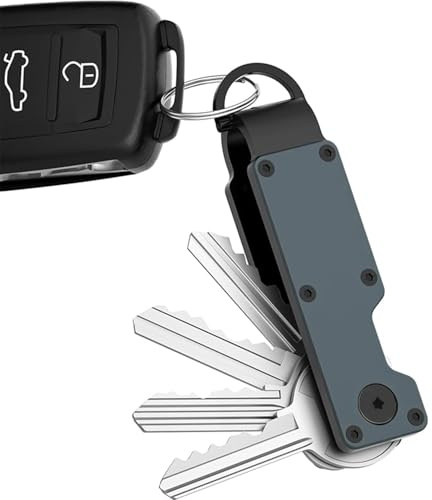BUKYCAT Key Organizer, Schlüssel Organizer, Metallische Schlüsselbox, Schlüsselanhänger, Kompakter Schlüsselhalter aus Metall, Zur Aufbewahrung, für Herren und Damen