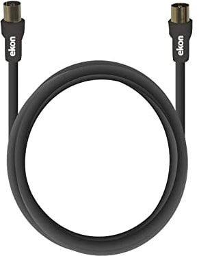 Ekon cavo antenna TV, cavo antenna, maschio femmina, 1.8 metri, 75 dB, per TV, smart TV, decoder, digitale terrestre
