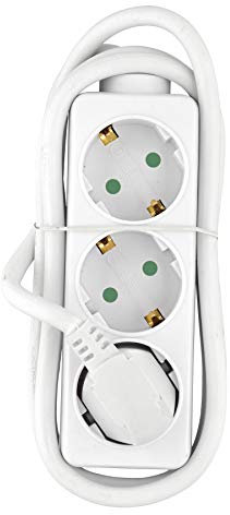 HEITECH Promotion GmbH 04003470 Steckdosenleiste, 250 V, 3-fach, ohne Schalter