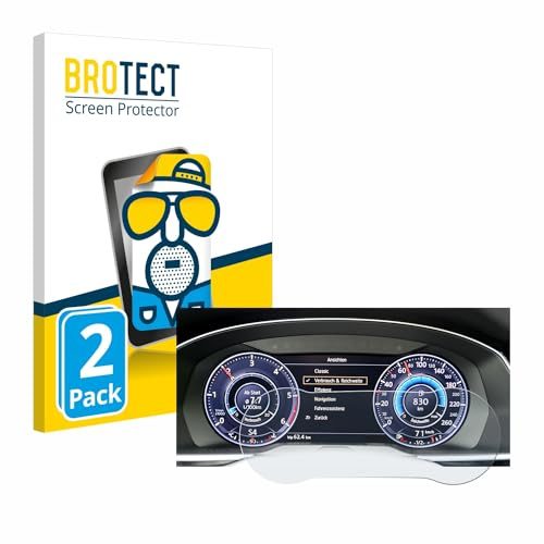 brotect Protection Film compatible with Volkswagen Tiguan 2017 Active Info Cockpit 12.3