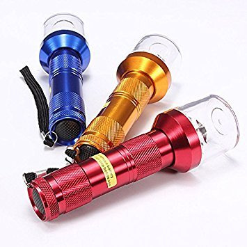 Kicode El tabaco a base de plantas Amoladora trituradora de especias Aluminio Grinder eléctrico forma de las linternas