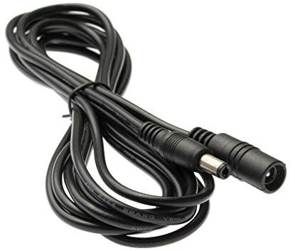Kingfisher Technology - Long 3m Extension Lead 2A Female to Male DC Plug Power Charger Cable Black (22AWG) Compatible with Medela Swing Breast Pump