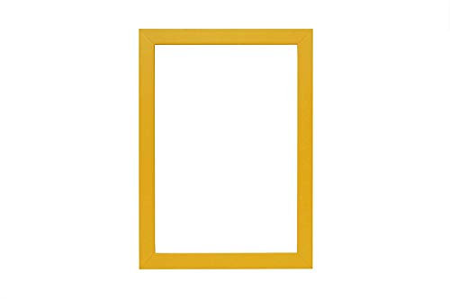 Memory Box Rainbow Premium Wood Range Picture/Photo/Poster frame with Perspex Sheet - (45.7 x 35.5cm) Yellow 18 x 14
