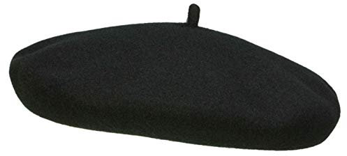Elosegui Baskenmütze 11 Kleiner Teller Merino wasserdicht Schweißband aus Leder - Schwarz (3) - 59 cm