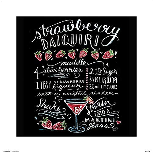 Close Up Lily & Val Kunstdruck Strawberry Daiquiri (30cm x 30cm)