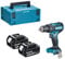 MAKITA DHP485Z 18V LXT BRUSHLESS Combi Drill 2 x 5 Ah Batteries BL1850B Case