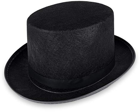 Handy Basics Deluxe Black Magician Butler Formal Costume Top Hat