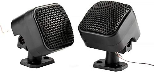 Fydun Altavoz, 2 Piezas Altavoz Cuadrado pequeño para automóvil Altavoz de Tweeter de música de o Alto Altavoz 500W Altavoz de o de Baja Potencia Altamente Sensible (Negro)