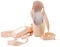 s.lemon Spitzenschuhe Tanz Ballett Pointe Schuhe Ballettschuhe Satin mit Band für Mädchen Frauen Rosa (35 EU)