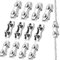 12 Pcs Seilklemme 304 Edelstahl Duplex Drahtseilklemme Klemme 4mm Marine Grade