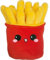 moodrush® XL Pommes Plüsch Kissen | 3D Pommes Tüte mit Reißverschluss | Fast Food Kuscheltier/Plüschtier Frites Fritten | waschbar | Ohne Ketchup Mayo Majo/Pizza | ca. 40x30 cm