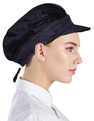 Nanxson Unisex Kochhut Arbeitshut Kochmütze Mesh Staubmütze Haarnetz 3 Stück CF9061