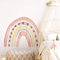 funlife 57x70cm groß Regenbogen Wandtattoo, selbstklebend Wandsticker Regenbogen für Kinder Mädchen Junge, pinker Regenbogen für Kinderzimmer, Schlafzimmer, Wohnzimmer