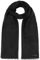 Stetson Lindo Schal - Einfarbiger Schal aus 100% Wolle - Eleganter Wollschal für Herren - Unifarben mit Markenemblem - Winter/Herbst schwarz One Size