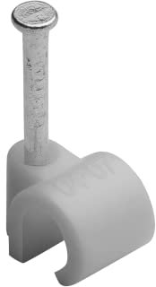 Grapas Para Cable Ø 4 A 7 Mm Gris Bolsa De 25