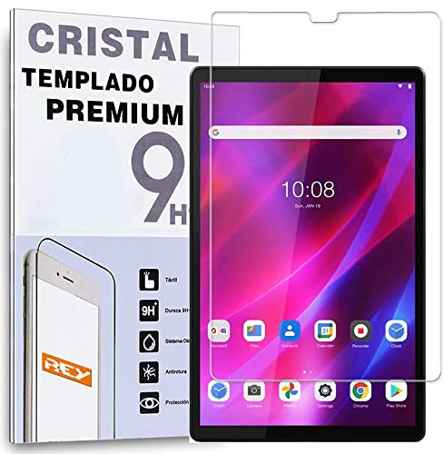 REY Protector de Pantalla para Lenovo Tab K10 10,3, Cristal Vidrio Templado Premium