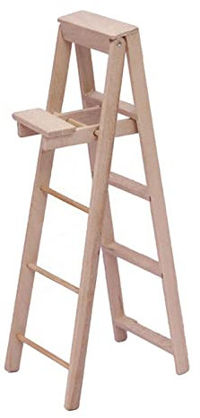 predolo Maßstab 1:12 Puppenhaus Leiter Mini Möbel für Das Studium