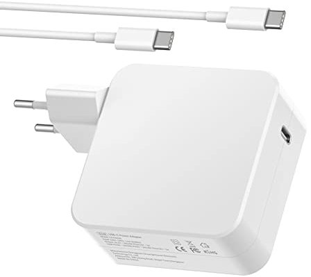 Alimentatore USB C 61W per Caricatore MacBook Air/Pro, Compatibile con MacBook Pro 13 pollici 2016/2017 / 2018/2019 / 2020, MacBook Air 2020/2019 /2018 Molti Altro dispositivo di Tipo C